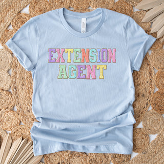 Faux Chenille Extension Agent T-Shirt (XS-4XL) - Multiple Colors!