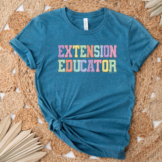 Faux Chenille Extension Educator T-Shirt (XS-4XL) - Multiple Colors!