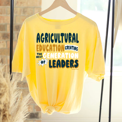 Agricultural Education - Creating The Next Generation Of Leaders ComfortWash/ComfortColor T-Shirt (S-4XL) - Multiple Colors!