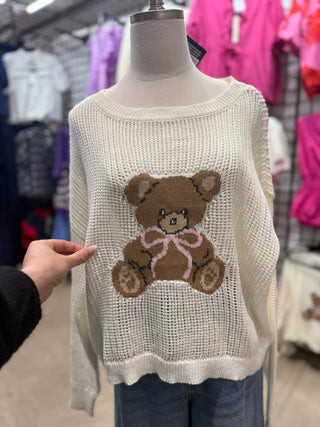 Teddy Bear Knit Sweater