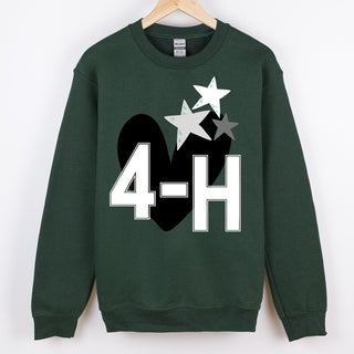 4-H Hearts and Stars– Crewneck