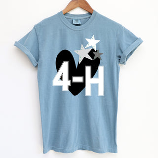 4-H Hearts and Stars– Comfort Colors T-Shirt