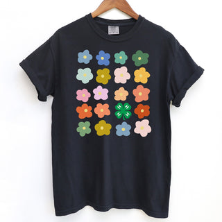 4-H Emblem Flower– Comfort Colors T-Shirt