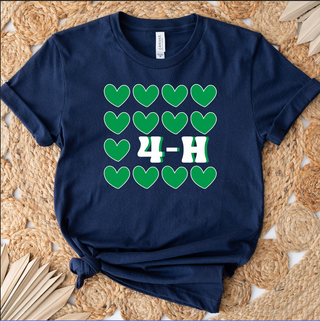 4-H Multiple Hearts- Bella Canvas T-Shirt