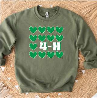 4-H Multiple Hearts – Crewneck
