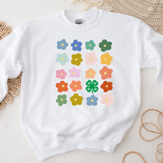 4-H Emblem Flower– Crewneck