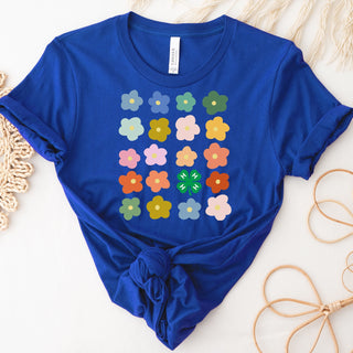4-H Emblem Flower– Bella Canvas T-Shirt