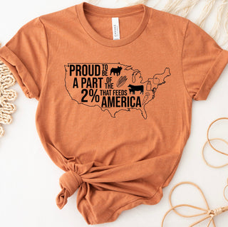 $20 T-SHIRT TUESDAY - PROUD TO SUPPORT THE 2% – Bella Canvas T-Shirt