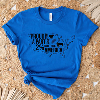 $20 T-SHIRT TUESDAY - PROUD TO SUPPORT THE 2% – Bella Canvas T-Shirt