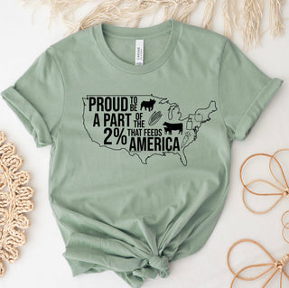 $20 T-SHIRT TUESDAY - PROUD TO SUPPORT THE 2% – Bella Canvas T-Shirt