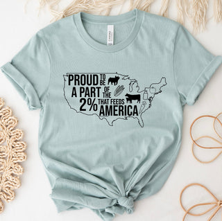 $20 T-SHIRT TUESDAY - PROUD TO SUPPORT THE 2% – Bella Canvas T-Shirt