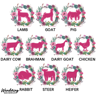 CACTUS WREATH ANIMALS - CHOOSE YOUR ANIMAL – Crewneck