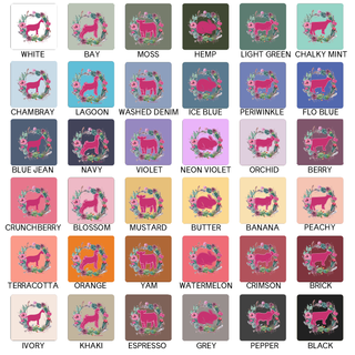 Cactus Wreath - Pick Your Animal – Comfort Colors T-Shirt