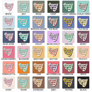 RETRO SUPPORT WOMEN IN AG - CHOOSE YOUR COLOR – Comfort Colors T-Shirt