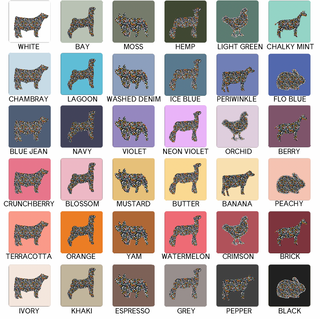 COLORFUL CHEETAH ANIMALS - CHOOSE YOUR ANIMAL – Comfort Colors T-Shirt
