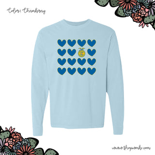 FFA emblem multiple hearts LONG SLEEVE T-Shirt (S-3XL) - Multiple Colors!