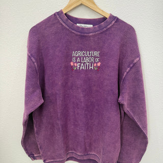 Purple Corded Agriculture Is A Labor Of Faith