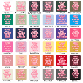 GIRLS JUST WANNA HAVE - CHOOSE YOUR ANIMAL – Infant/Toddler/Youth