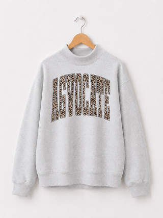 Cheetah AGVOCATE Mock Neck - Heather Grey