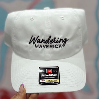 White Wandering Maverick Logo Richardson 220 Hat