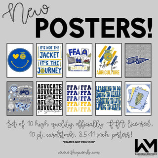 8.5x11 Poster Bundle - 10 Prints