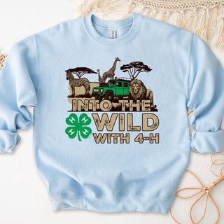 In To The Wild With 4-H– Crewneck