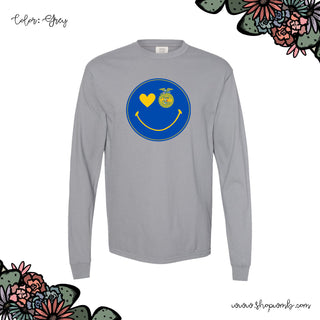 FFA SMILEY LONG SLEEVE T-Shirt (S-3XL) - Multiple Colors!