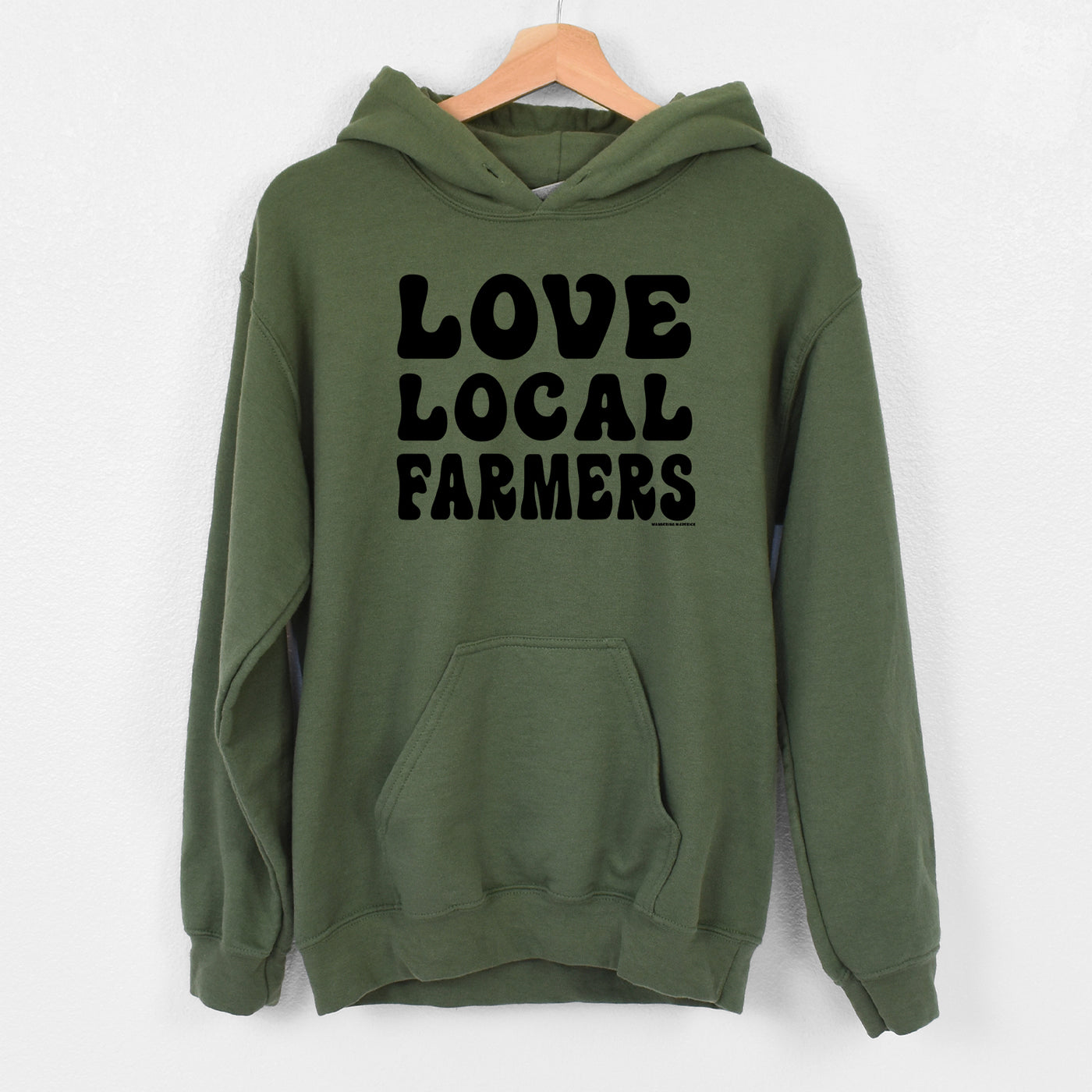 Love Local Farmers Black Ink Hoodie (S-3XL) Unisex - Multiple Colors!