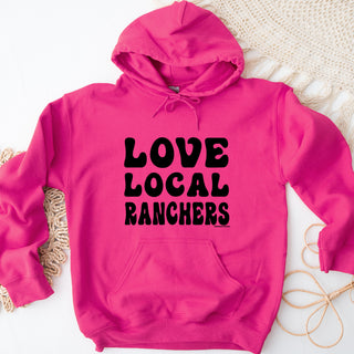 Love Local Ranchers Black Ink Hoodie (S-3XL) Unisex - Multiple Colors!