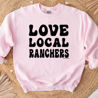 Love Local Ranchers Black Ink Crewneck (S-3XL) - Multiple Colors!