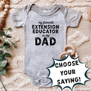 Distressed My Favorite Extension Educator - PICK YOUR NAME – Infant/Toddler/Youth