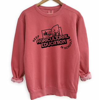 Keep Agricultural Education In Schools Black Ink  – Crewneck
