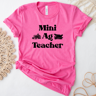 Mini Ag Teacher Subject Black Ink  – Bella Canvas T-Shirt