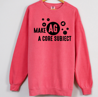 Make Ag A Core Subject Black Ink  – Crewneck