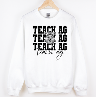 Teach Ag Emblem Black Ink  – Crewneck