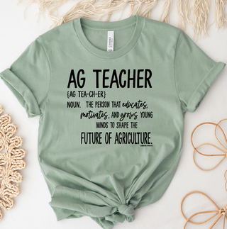 Ag Teacher Definition Black Ink  – Bella Canvas T-Shirt