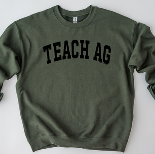 Varsity Teach Ag Black Ink  – Crewneck