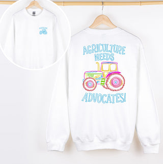 Agriculture Needs Advocates– Front & Back - Crewneck