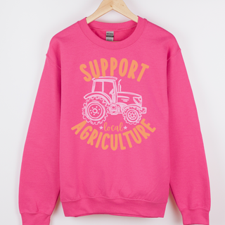 Support Local Agriculture -Tractor - Crewneck
