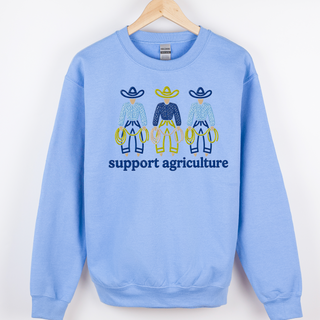 Blue Cowboys - Support Agriculture – Crewneck
