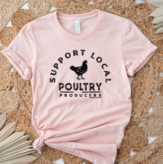 RTS - Support Local Poultry Peach Tee