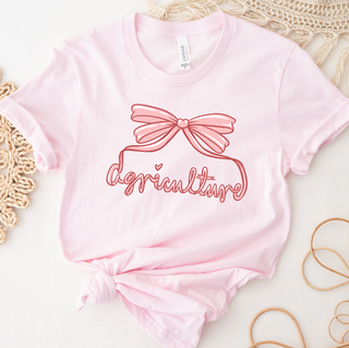 RTS - AGRICULTURE BOW PINK TEE