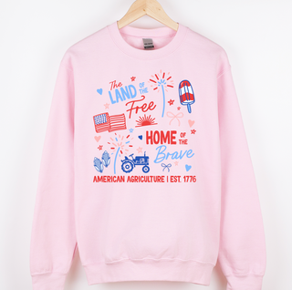 RTS Crew - Land Of The Free Firework Pink Crew