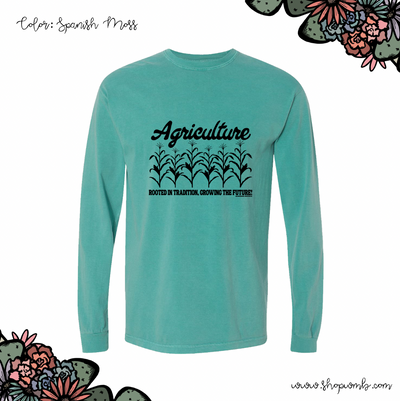 Agriculture Rooted in Tradition CROP LONG SLEEVE T-Shirt (S-3XL) - Multiple Colors!