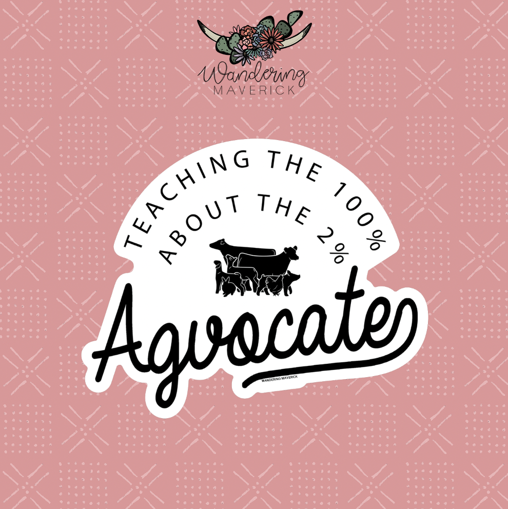 Teaching The 100% About The 2% Agvocate Sticker