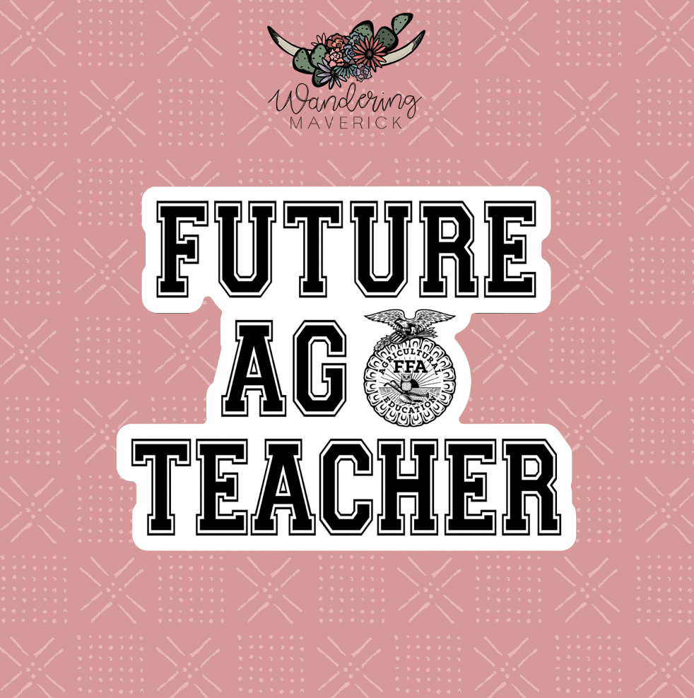 Emblem Future Ag Teacher Sticker