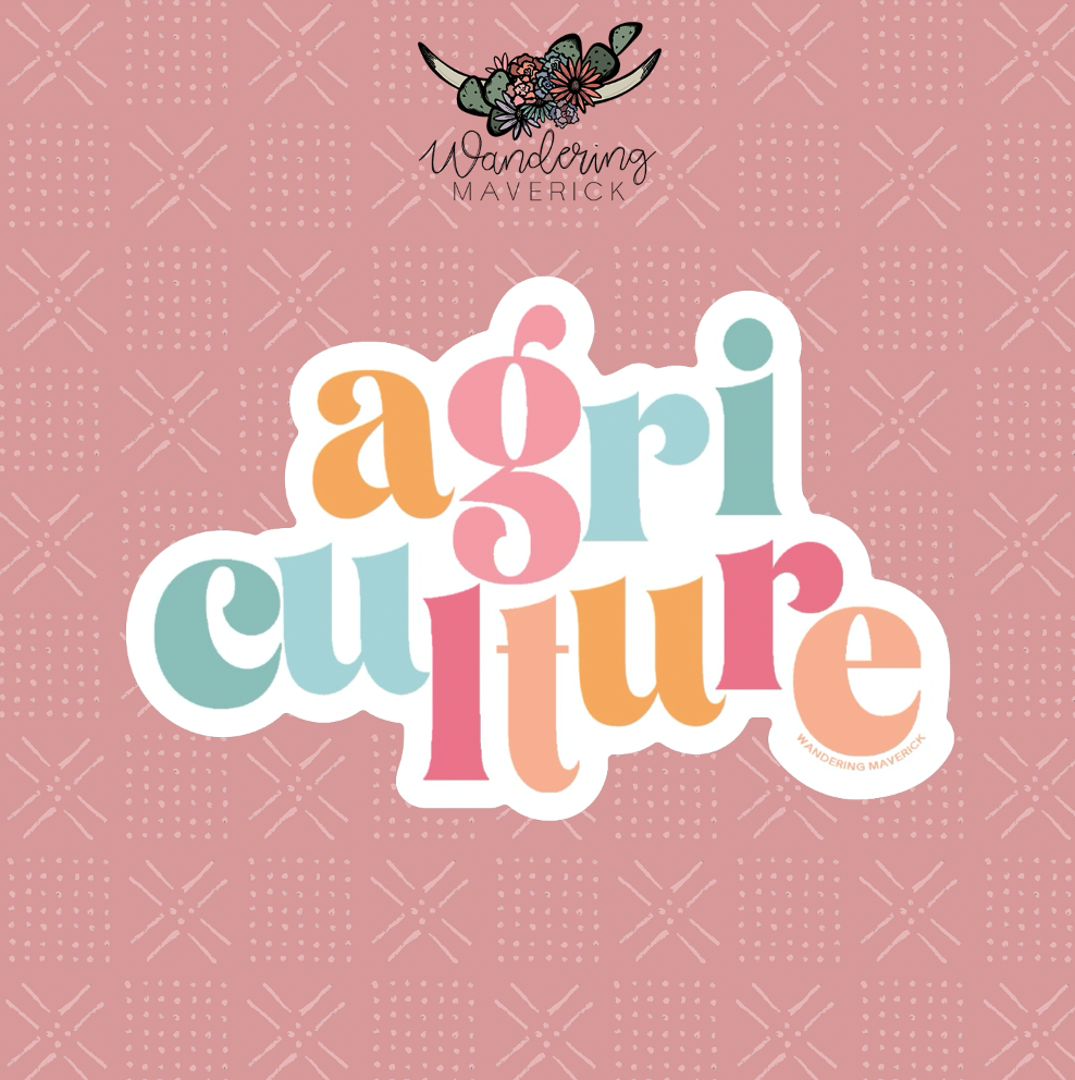Colorful Agriculture Sticker