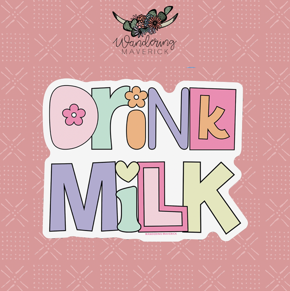 Pastel Drink Milk Sticker