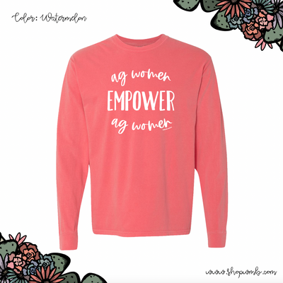 Ag Women Empower White LONG SLEEVE T-Shirt (S-3XL) - Multiple Colors!