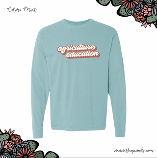 Retro Agriculture Education LONG SLEEVE T-Shirt (S-3XL) - Multiple Colors!